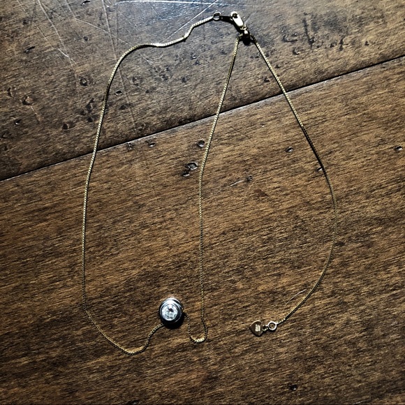 Diamond Cushion Cut Solitaire Necklace in 14k Gold - Picture 5 of 8